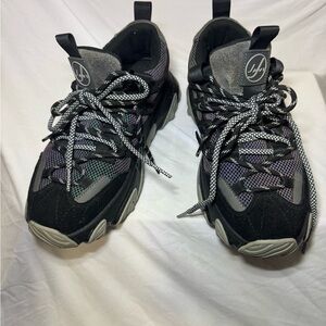 adidas Erick Javits Black and Gray Chunky Sneakers